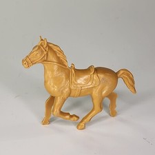 Processed Plastic Western Horse. Series 5 Horse Bracing 1970s. Butterscotch