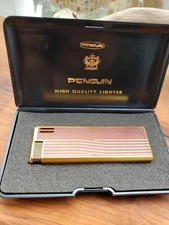 NEVER USED Antique Style Penguin Lighter MM-8 Electronic Japan Estate Survivor 