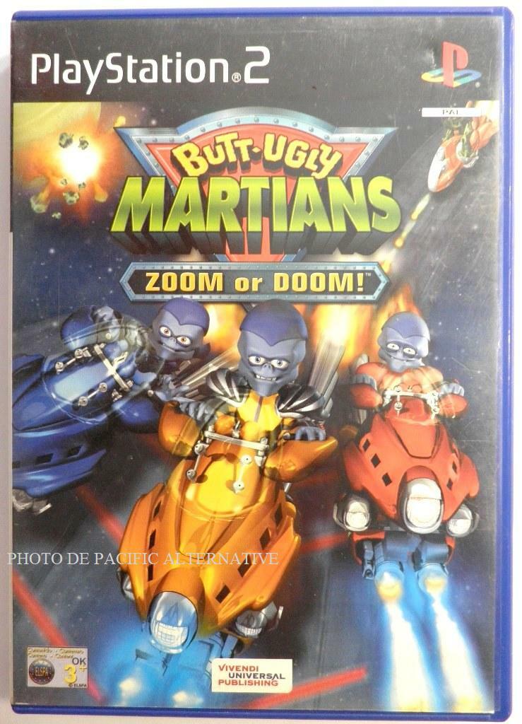 jeu BUTT UGLY MARTIANS ZOOM OR DOOM pour playstation 2 PS2 en francais COMPLET