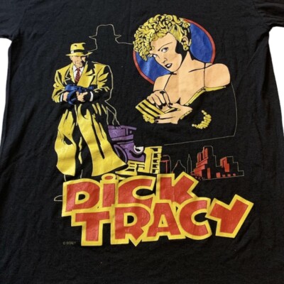 VTG 90s DICK TRACY T-Shirt Sz M USA | eBay