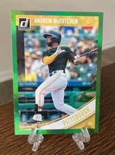 2018 Donruss Holo Green #159 Andrew McCutchen MVP pirates SP
