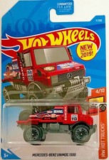 Hot Wheels 2019 HW Hot Trucks #4/10 Mercedes-Benz Unimog 1300 #FYB55 1:64 Scale