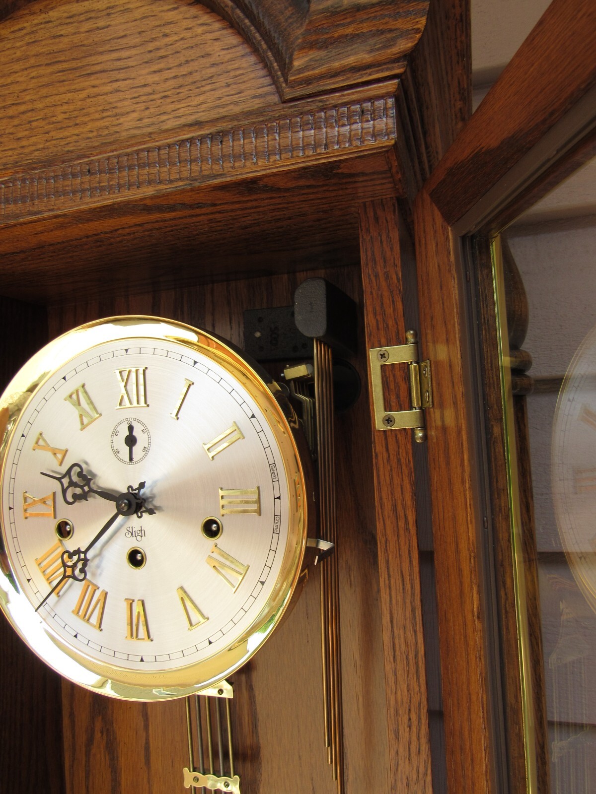 Sligh Quarter Hour Westminster Chime Wall Clock 8Day, keywind eBay