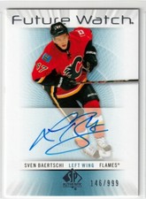 2012-13 SP Authentic FUTURE WATCH #212 Sven Baertschi RC AUTO /999 - FLAMES