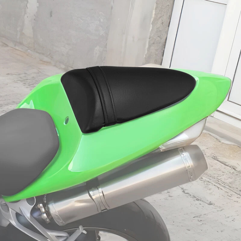Asiento de pasajero trasero negro apto para Kawasaki Ninja ZX10R 2006-07 ZX6R ZX636 05-06 Foto 2 de 4