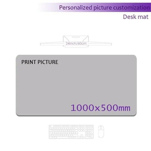 Custom Playmat Deskmat 1200x600 Diy Pink Kawaii Anime Carpet Game Genshin Mouse - Picture 18 of 20