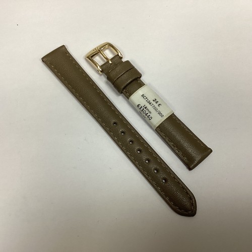Bracelet De Montre ZRC Cuir Agneau Orange 18mm - Neuf Sous Blister