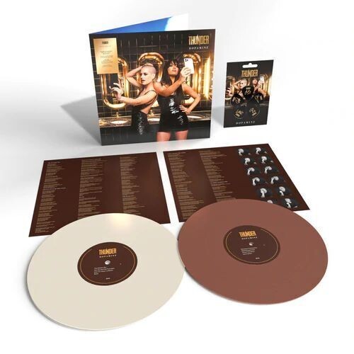 THUNDER LP x 2 Dopamine WHITE & BROWN Vinyl - NEW & SEALED