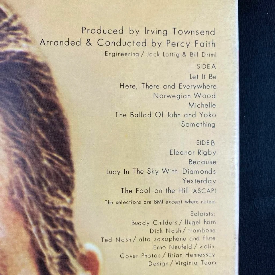 Percy Faith Strings The Beatles Album vinyl record LP Japan Import 60s Pop NM M- - Image 4 of 4