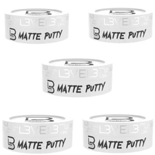 L3VEL3 Hair Styling Matte Putty 5oz - Medium Hold, Matte Finish | 5 Pack