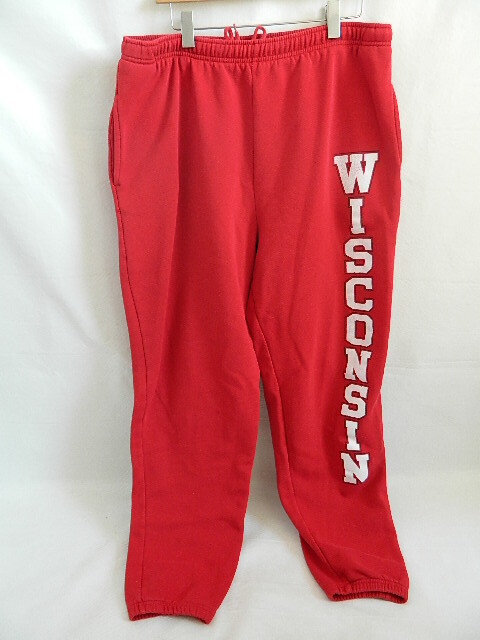 Vintage Jansport CottonPolyester Red Wisconsin Sweat Pants