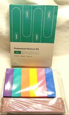 NEW 18p Professional Manicure Kit Mokiy Nail File Buffer Shiner Natural Acrylic