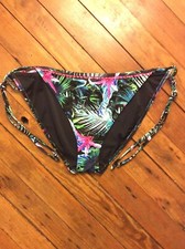 BNWT Freya Jungle Flower Tie Side Swim Brief AS5845 Color Black Size Extra Large