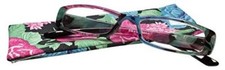 Calabria 746 Tropical Hawaiian Print Reading Glasses w/Matching Case Black 0.75