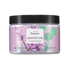 Avon Senses Gratitude Lavender  Cedarwood Bath Salt 12.5 oz