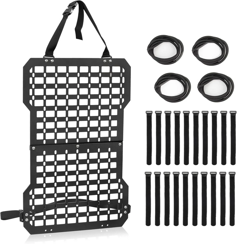 MOLLE Panel Car Seat Back Gun Mount Rack Storage Organizer Tactical Rigid Cover - Изображение 2 из 4