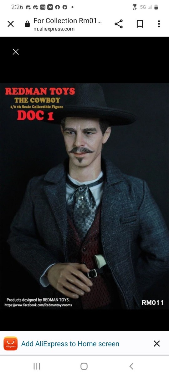 REDMAN TOYS 1:6 - RM011 - The Cowboy DOC 1 Action Figure NEW REDMAN TOYS 1:6 - RM011 - The Cowboy DOC 1 Action Figure NEW