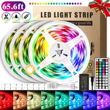 Led Strip Lights 65.6ft RGB Led Room Lights 5050 Waterproof Led Color Changing