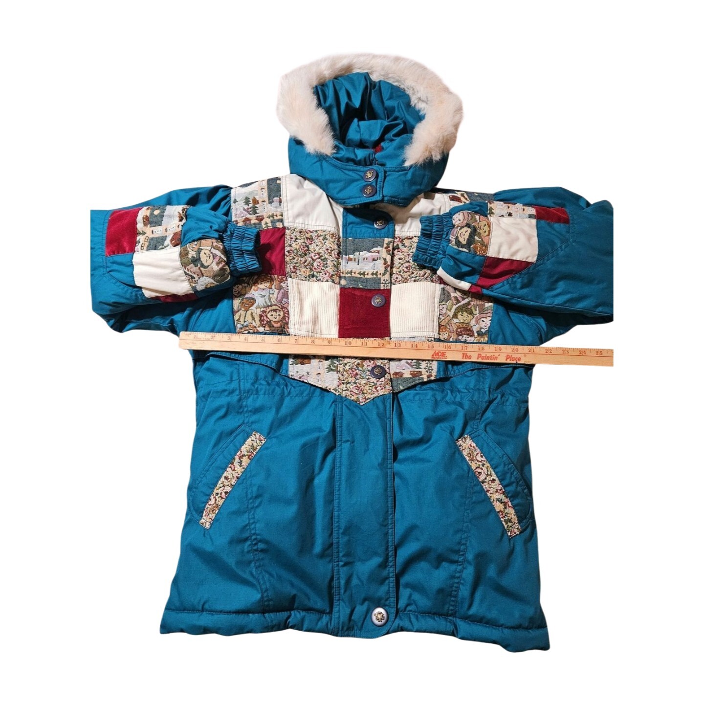 NOS Rothschild Storm Stopper Patchwork Puffer Coa… - image 4