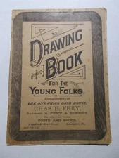 Chas. H. Frey 1898 Lancaster PA Drawing Book - great graphics 