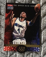 1996 Upper Deck USA Basketball Anfernee Hardaway #AH3 Two Time NBA All-Star 30A