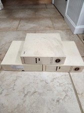 3 Kodak Carousel Empty Slide Tray 80 in Original Storage Box Vintage 1960s -