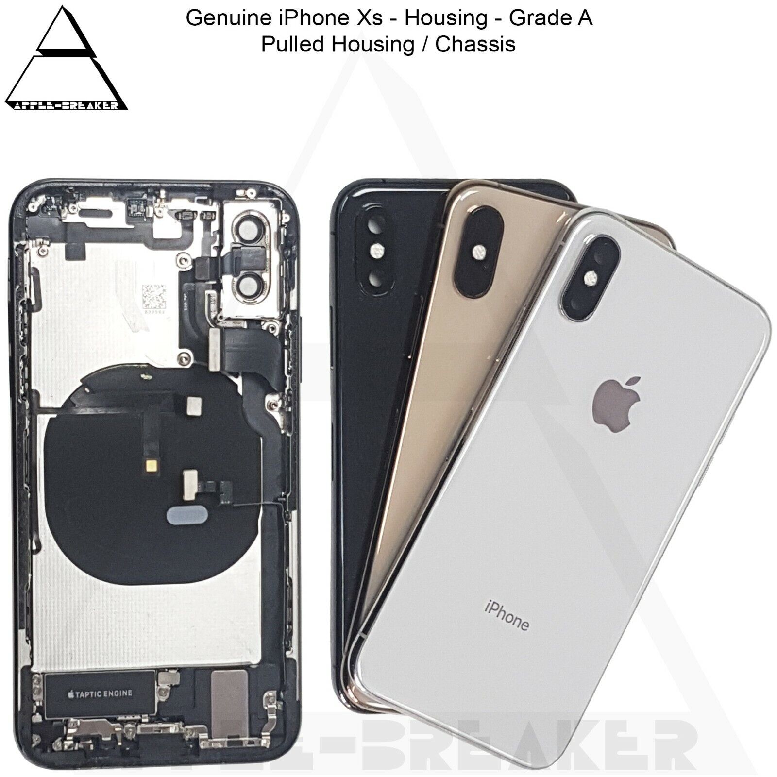 Carcasa Trasera Compatible Con iPhone XS Max Chasis Logo