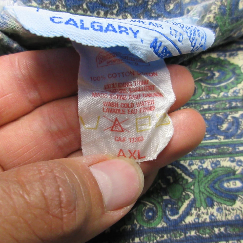 Camisa De Colección Rocky Mountain Ropa Deportiva Para Hombres XL Puntada Única Heli-Senderismo Foto 4 de 4