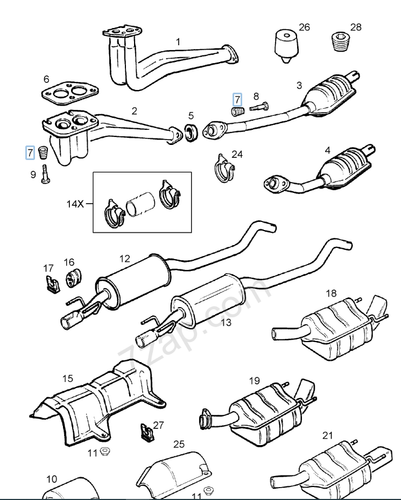 MOLLA SILENZIATORE CENT A SILENZIATORE POST OPEL ASTRA G ZAFIRA A - OPEL 854884 - Imagen 5 de 5