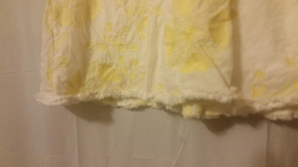 Sophie Max - Falda con cordón floral amarilla y blanca talla S *KT16/ Foto 3 de 4