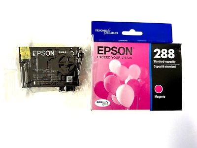 New Genuine Epson 288 Yellow and Magenta set Ink | eBay