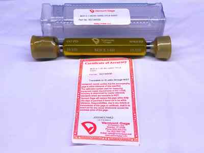 NEW M20 X 1 6H VERMONT THREAD PLUG GAGE 20 1.0 GO NO GO P.D.'S = 19.350 & 19.510