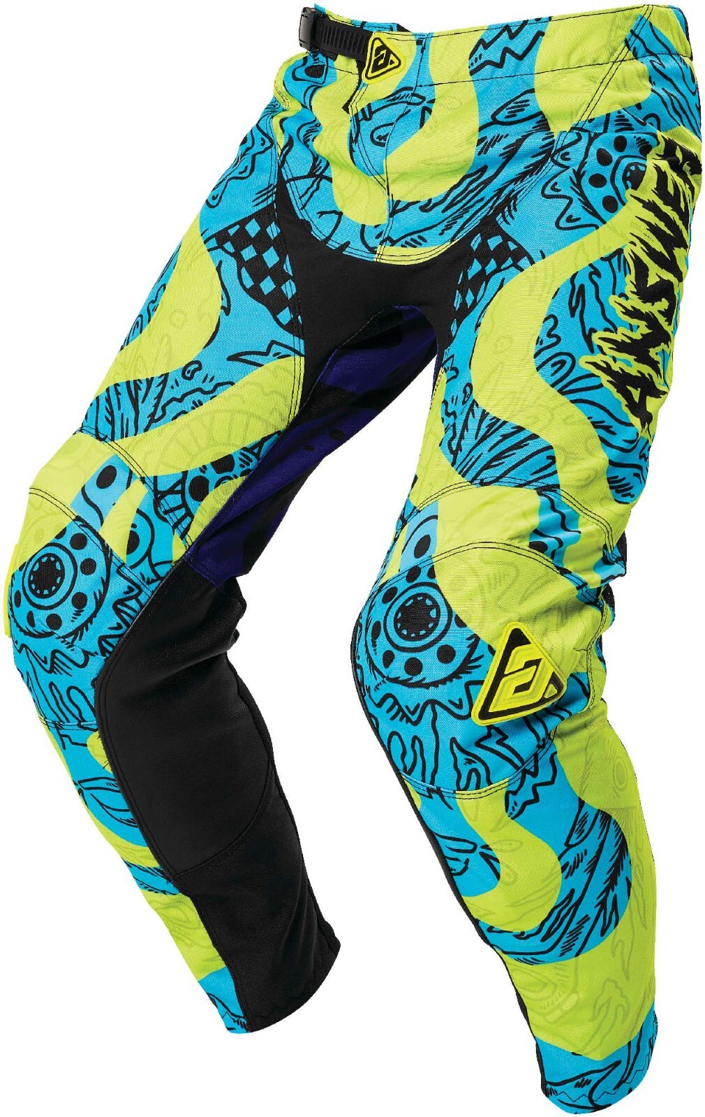 Open Box Answer Youth Arkon Hypno Mute On Dirt Bike Pants Hyper Acid/Astana - 26