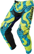 Open Box Answer Youth Arkon Hypno Mute On Dirt Bike Pants Hyper Acid/Astana - 26