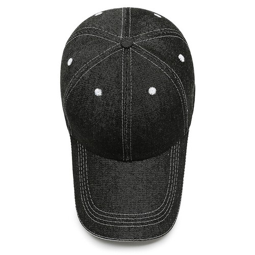 Unisex Solid Color Men Baseball Cap Adjustable Strapback Hat Denim Baseball Cap - Picture 11 of 20