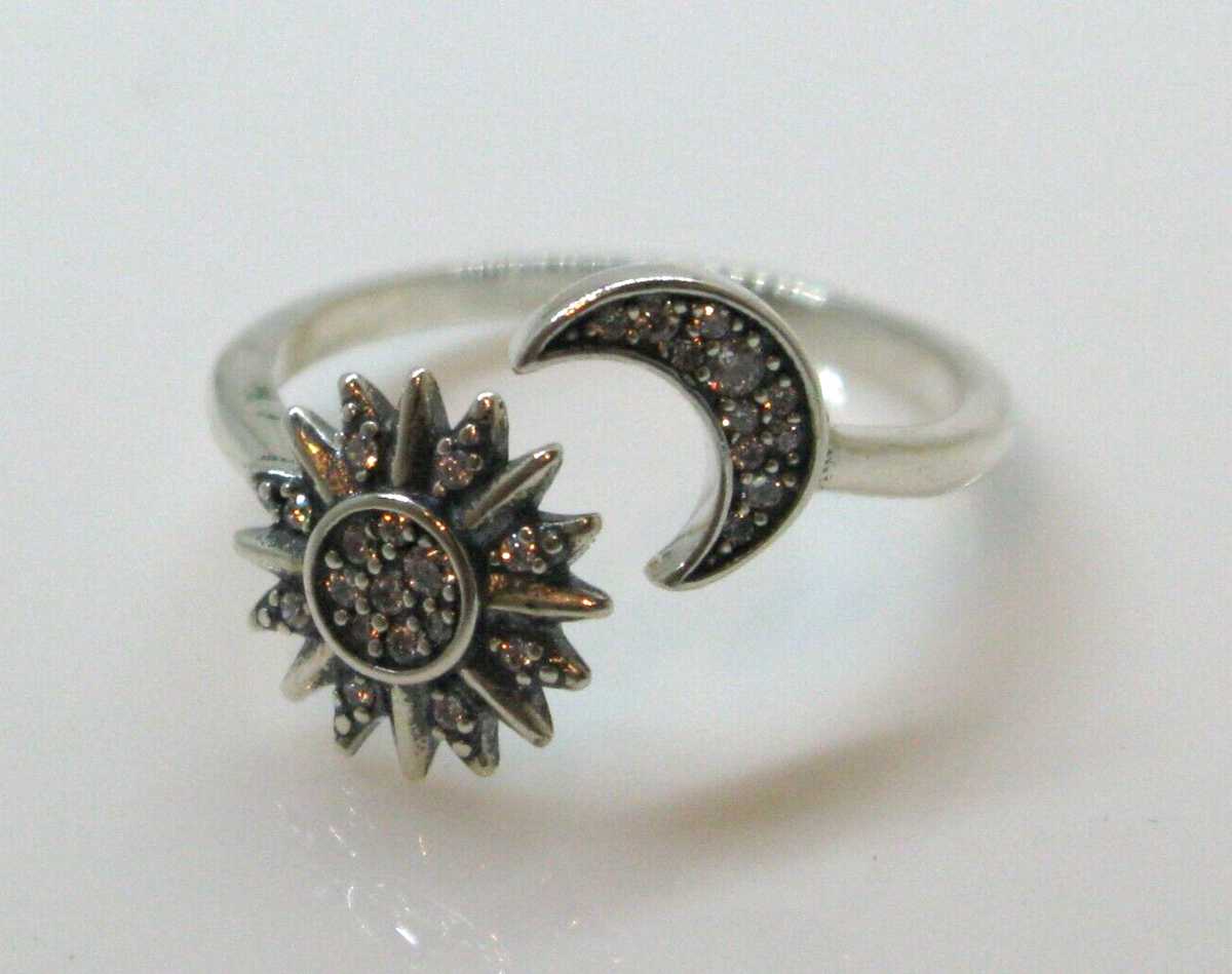 Pandora Sun And Moon Rings Sterling Silver Pandora Sun And