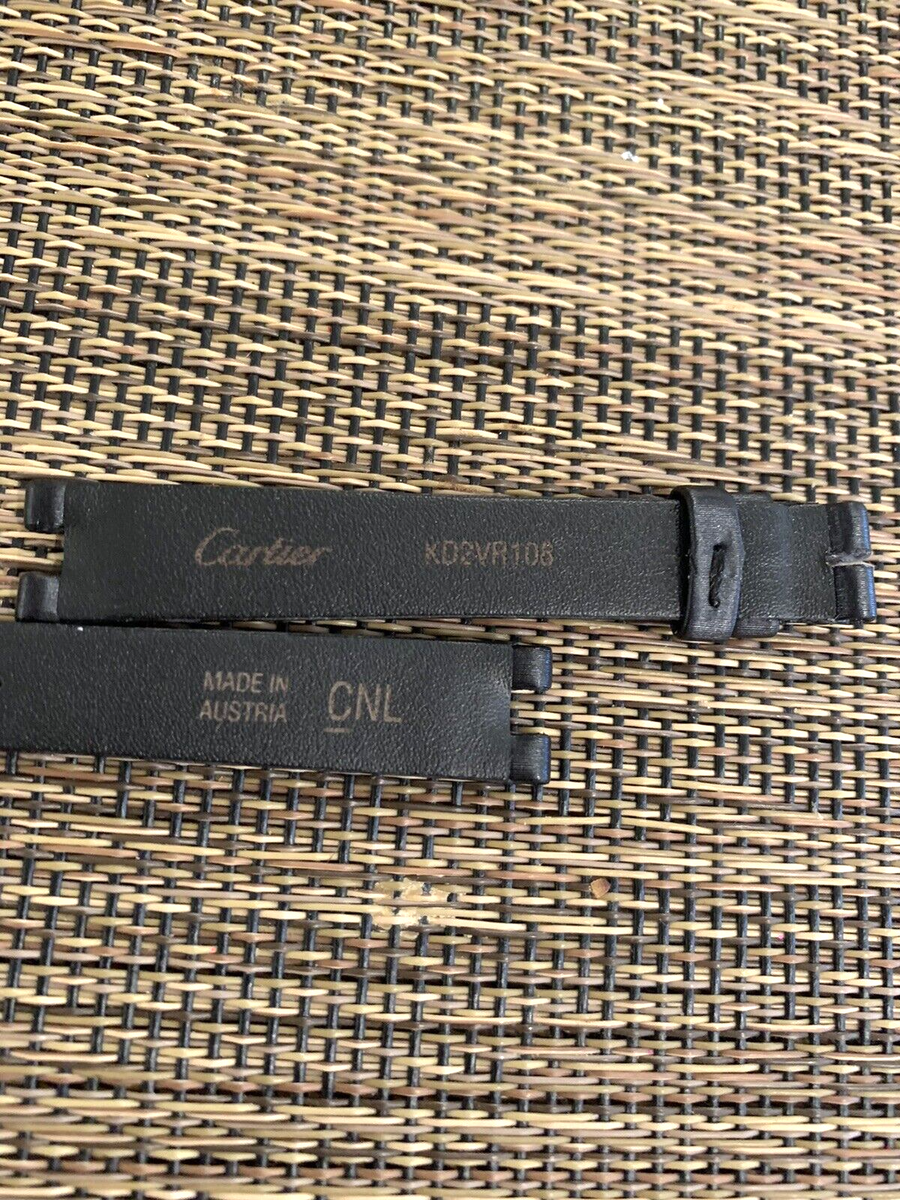 Cartier Lady Watch Strap KD2VR108 Dark Gray Brushed Canvas Cartier Lady Watch Strap KD2VR108 Dark Gray Brushed Canvas