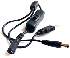 MiSTer FPGA in-line  Power Switch splitter combo to power DE10-Nano and USB hub