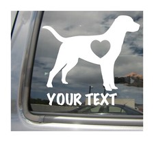 Labrador Retriever Dog Love - Custom Name Text Car Vinyl Decal Sticker 01127