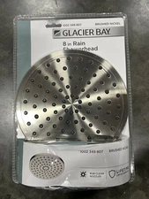 Glacier Bay 3073-142-WS1 1-Spray 8 in Fixed Single Shower Head in Brushed Nickel