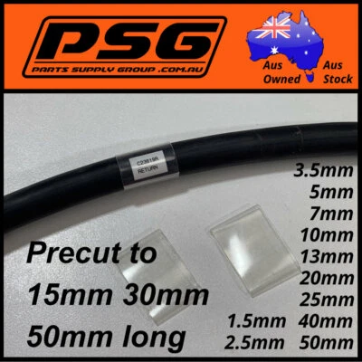 Heat Shrink Clear tubing Precut 15mm 30mm 50mm long for Hose and Cable marking - image 1 of 4