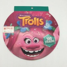 Dreamworks Trolls Sticker Book 300 Stickers Kids Crafts Party Favors NEW