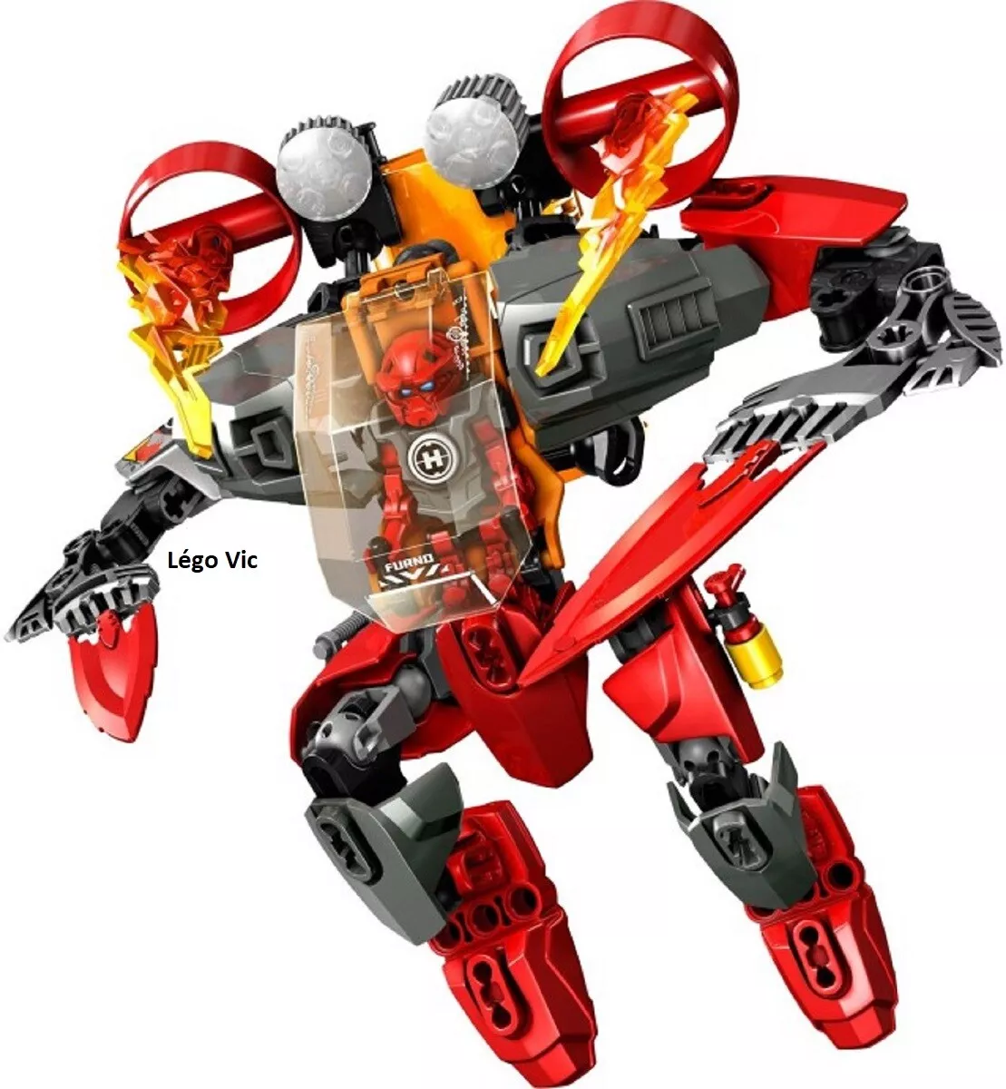LEGO 44018 Hero Factory Heroes Stormer Furno Jet Machine Complete Notice CN12