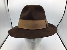 Vintage 1984 Indiana Jones 100% Fedora Hat Wool  Lucas 