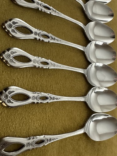 Oneida Northland SCHUBERT Stainless (8) Soup Spoons - Picture 4 of 7