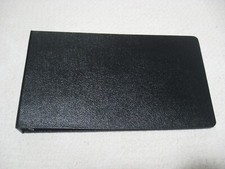 Vintage BINDERCRAFT 9" x 15" Hard Black Pebble Cover 1.5" 3-Ring Binder