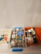 Box Of 12 Singer Sewing Machine Attachments & Accessories + 2 Boxes Of Sewing...
