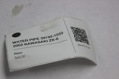 WATER PIPE 39192-1039 2002 KAWASAKI ZX-6 | eBay