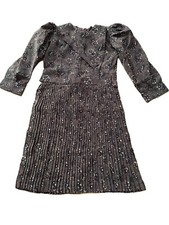 Vintage Amish Mennonite Little Girl's Dress 23" Chest Old Colony Mexican Brown