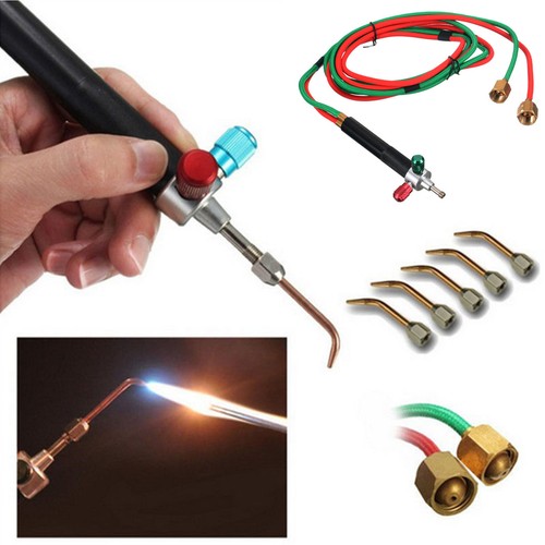 Jewelry Jewelers Micro Mini Gas Little Torch Welding Soldering Cutting w/ 5 Tips - Afbeelding 1 van 7